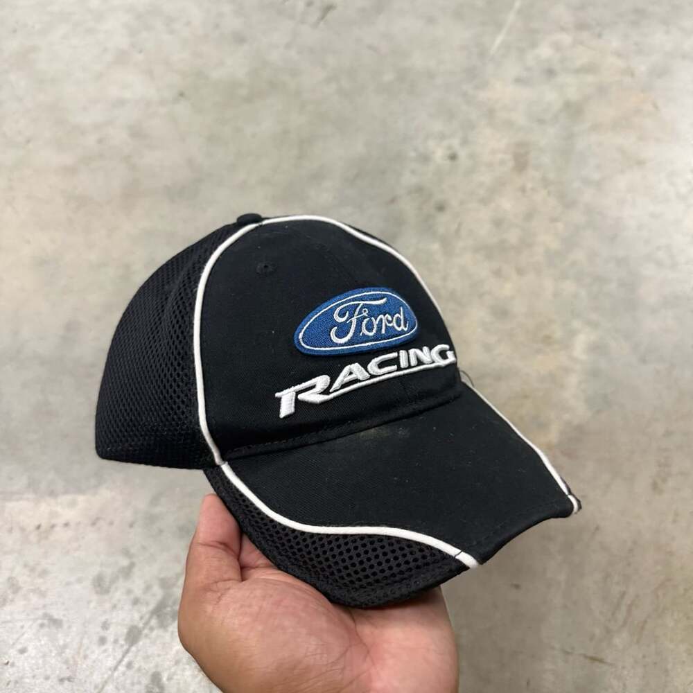 Ford Racing Black Mesh Cap Winner's Circle Adjustable Hat